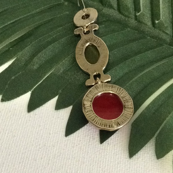 3 Bead Dangle Earrings - Picture 5 of 6